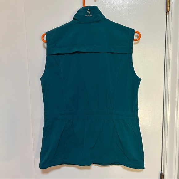 Eddie Bauer Women's Multi Pocket Travex Teal Vest - Picture 3 of 3